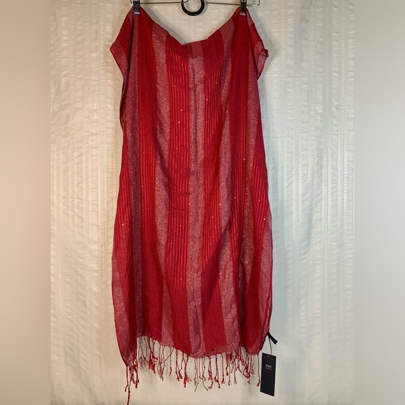 Marks & Spencer Accessories - NWT Marks & Spencer lightweight scarf/shawl in a shimmery cranberry color.